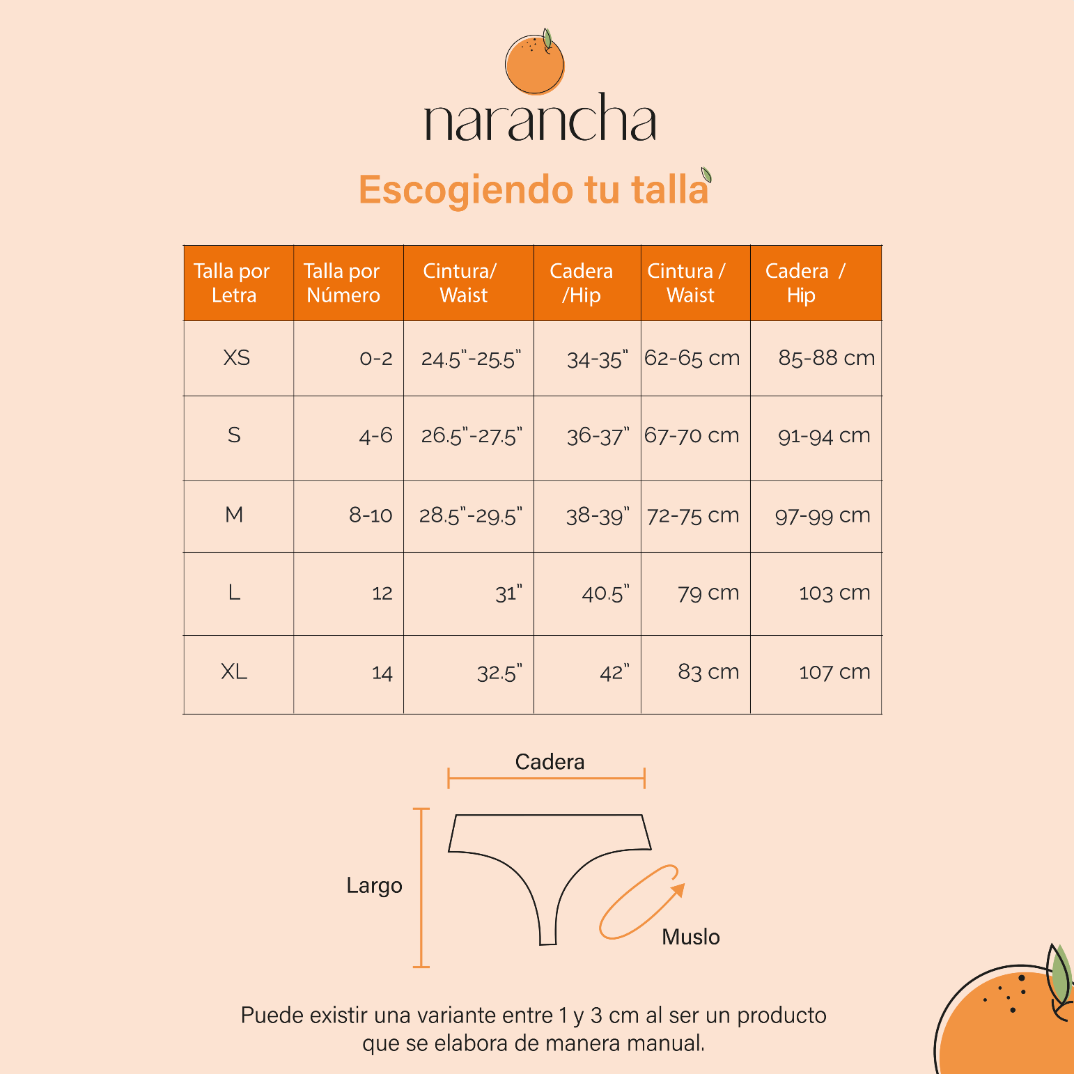 Narancha Tanga (5 pzs)