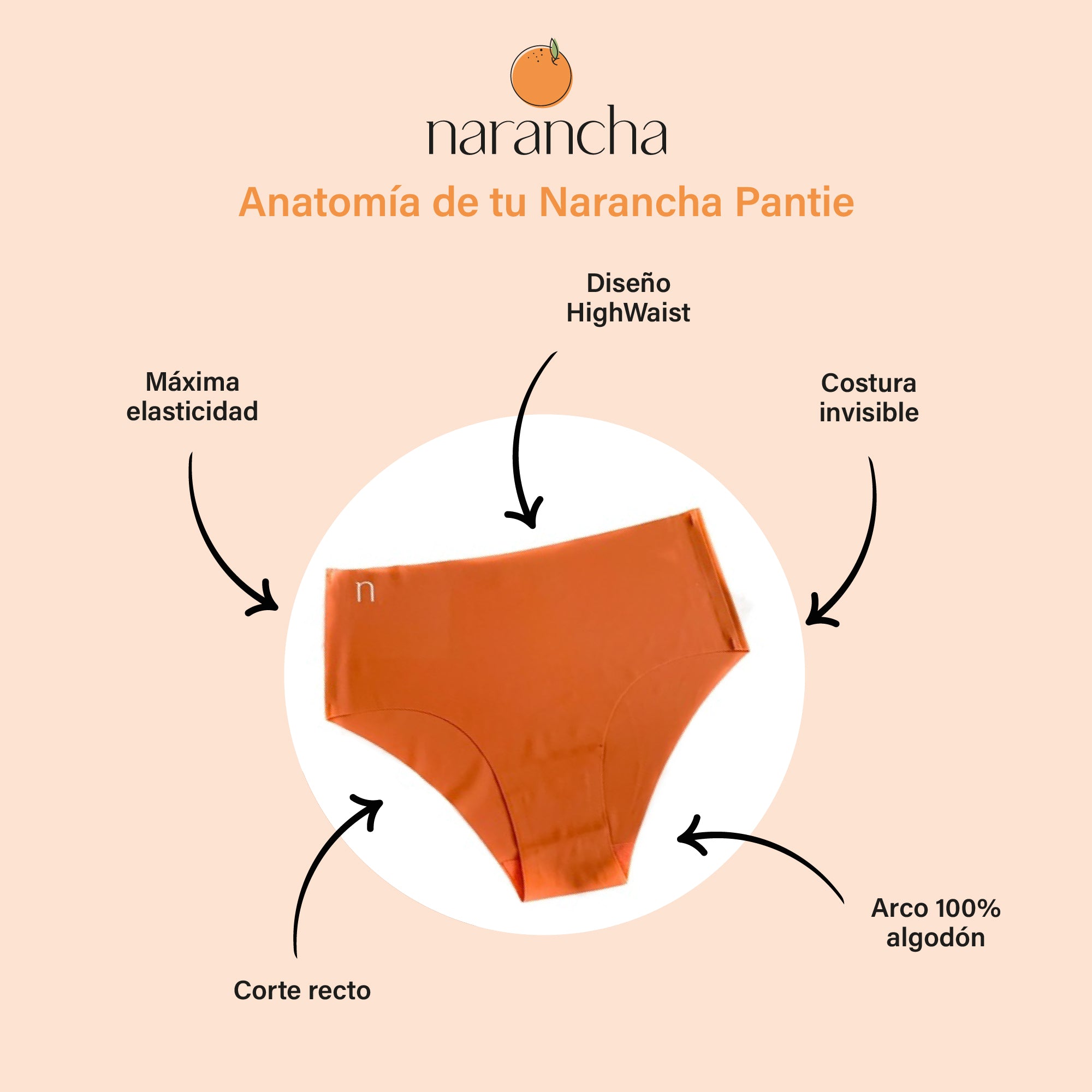 Narancha High Waist (5 pzs)