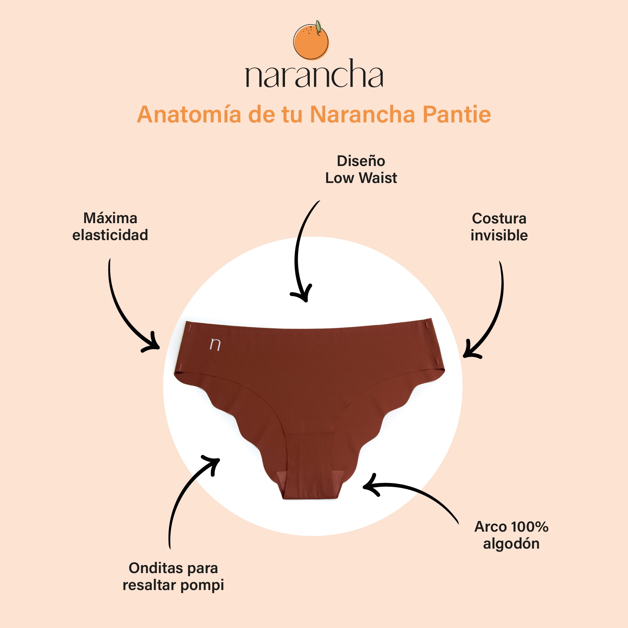 Narancha Low Waist (5 pzs)